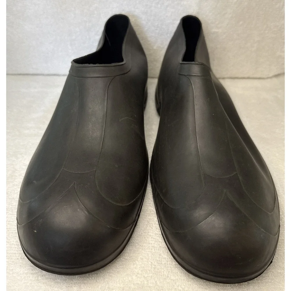 Tingley Giant Black Rubber Waterproof Work Overshoes Slip-On Boots Size Giant